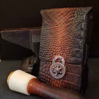 Phone bag dragon Red with silver details